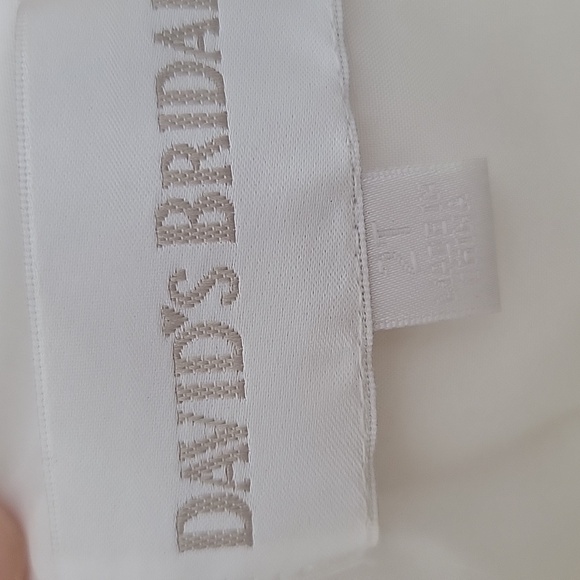 David's Bridal | Flower Girl Dress | Size 2T | Ivory | Embellished Beaded Bodice - Picture 3 of 5